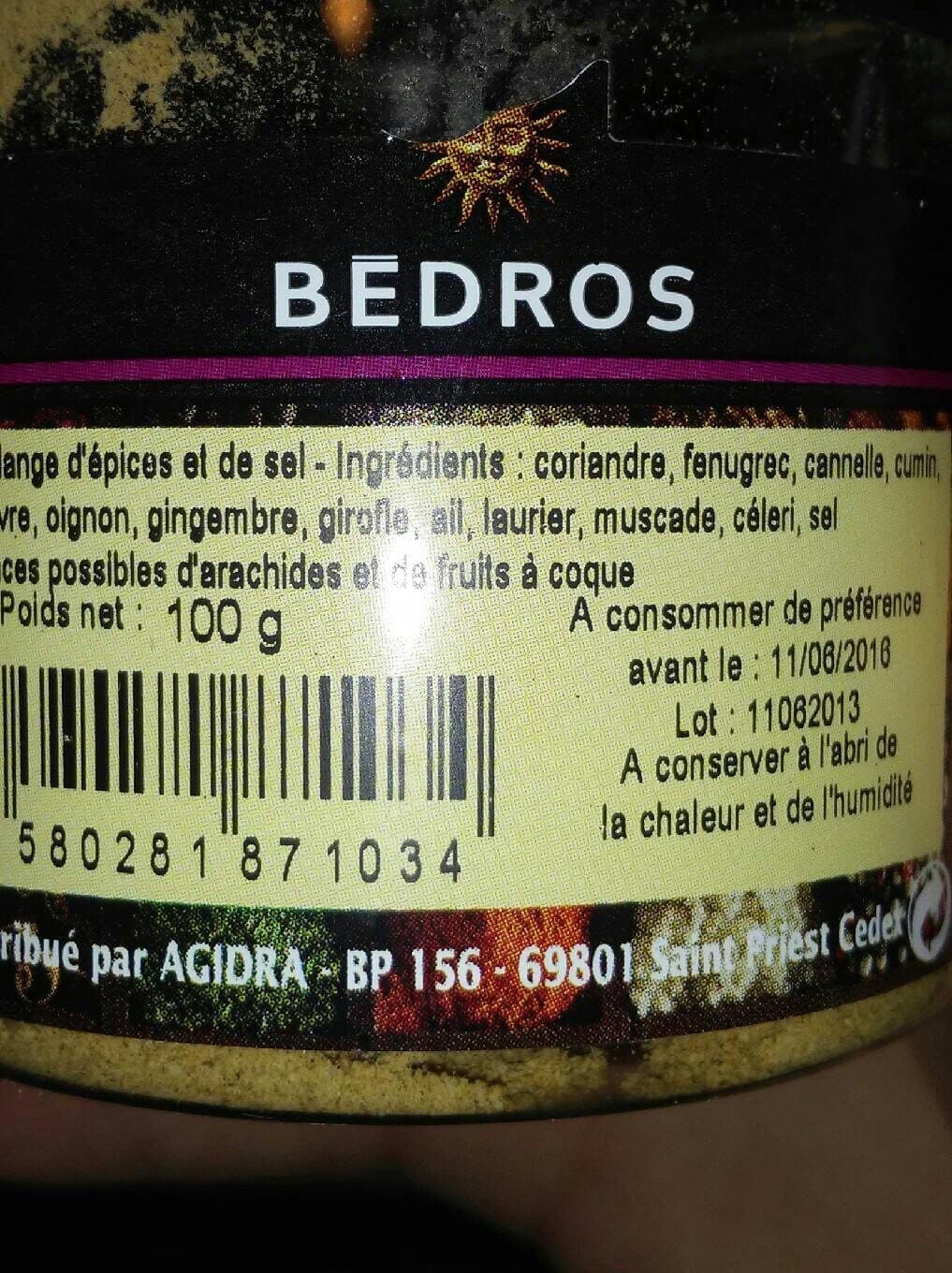 Bedros Mélange Tandoori packshot