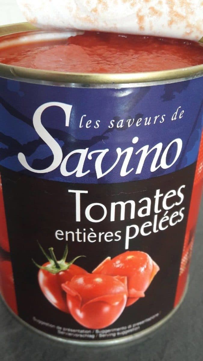 Les Saveurs De Savino Tomates entières pelées packshot