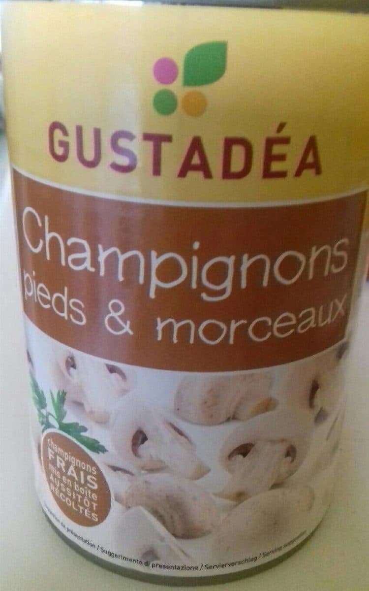 Gustadea Champignons pieds et morceaux packshot