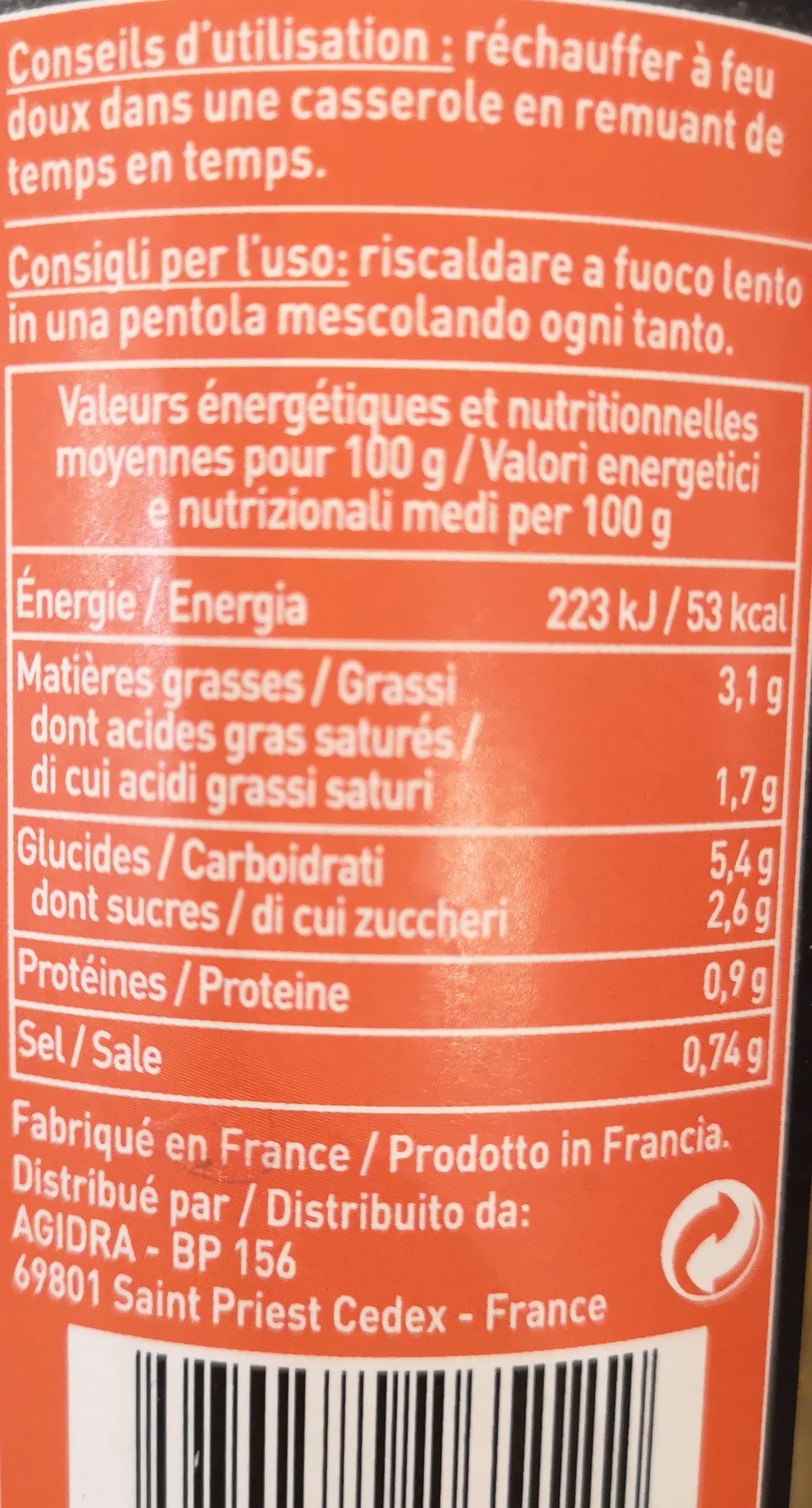 Gustadea Velouté Tomate et Basilic packshot