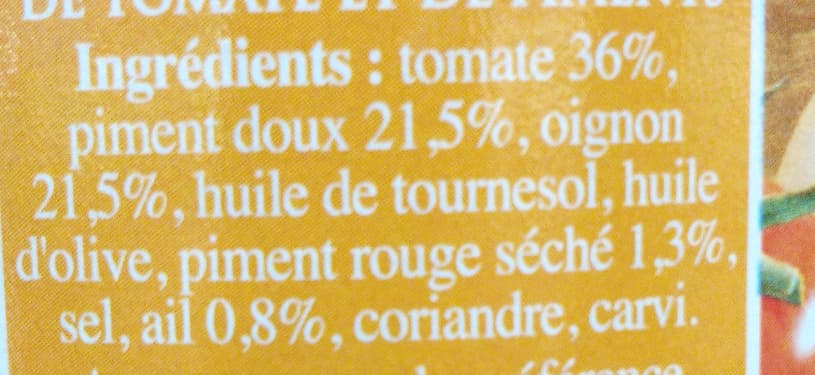 Fantasia Chakchouka légèrement piquante packshot