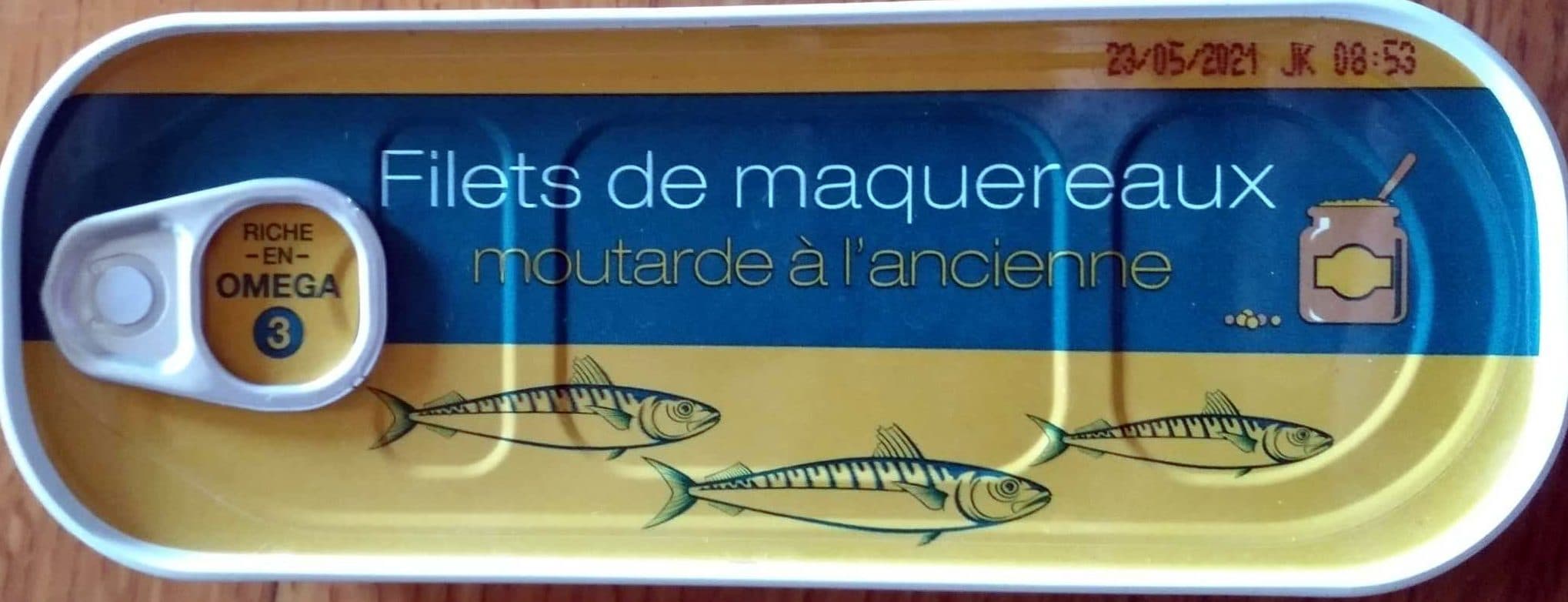 AGIDRA Filets de maquereaux moutarde à l'ancienne packshot