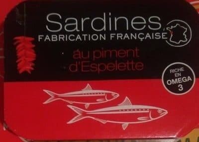 Agidra Sardines Fabrication Française au Piment d'espelette packshot