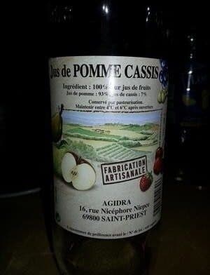 agidra Jus de pomme cassis packshot