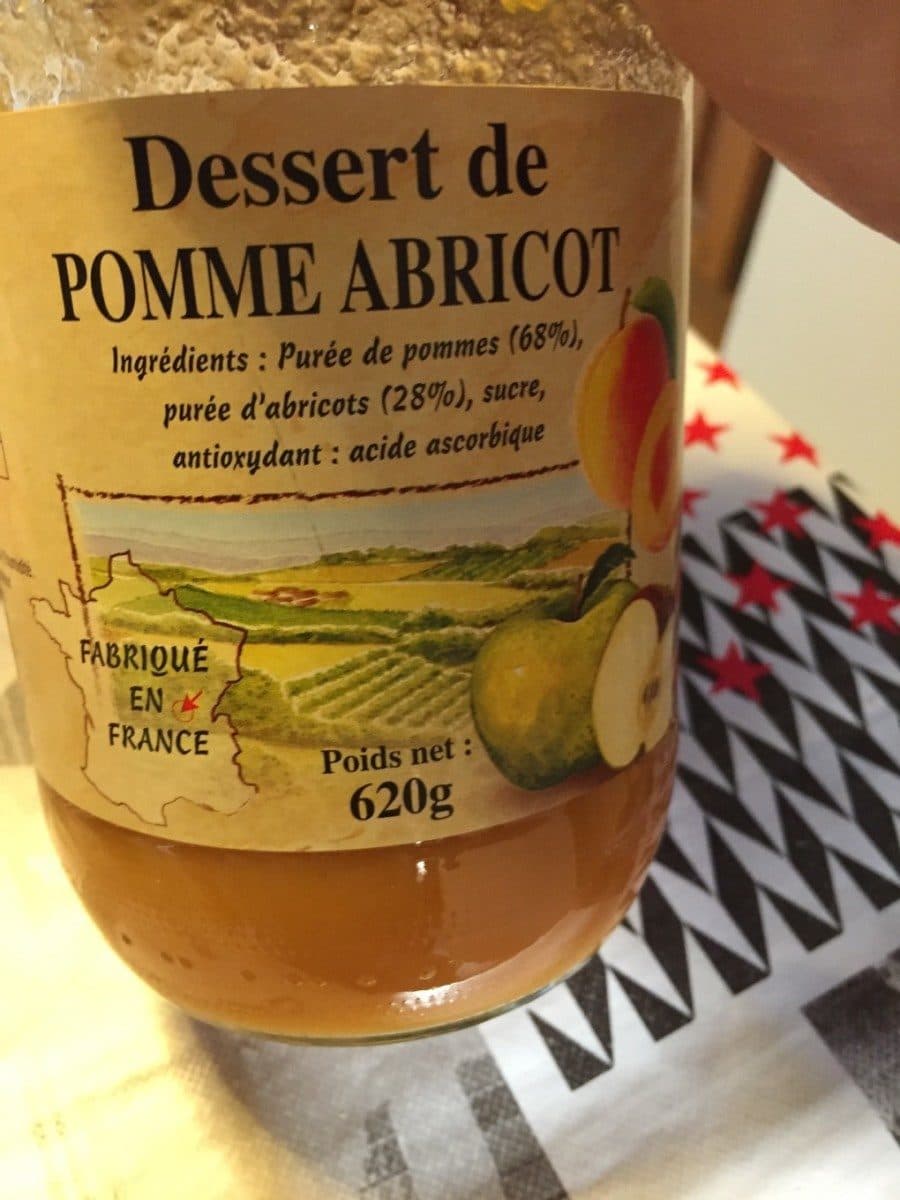 Open Food Facts Dessert de pomme abricot packshot