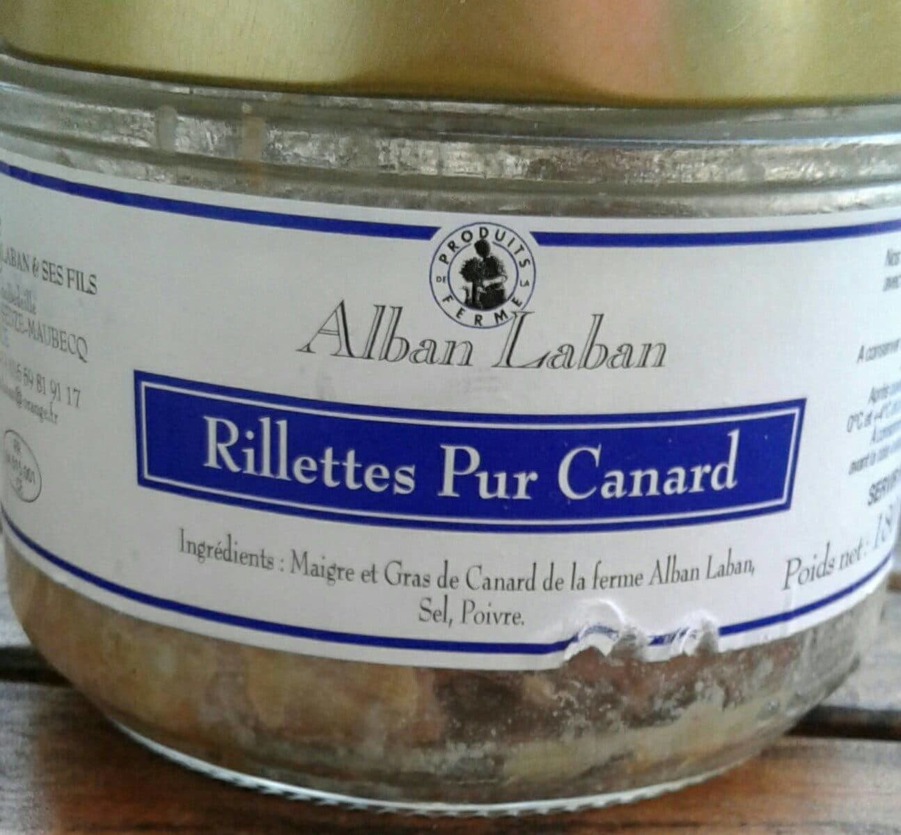 Alban Laban RILLETTES Pur canard packshot