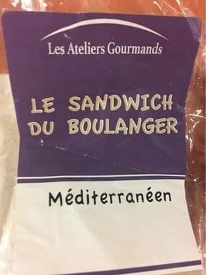 Le Sandwich Du Boulanger Méditerranéen packshot