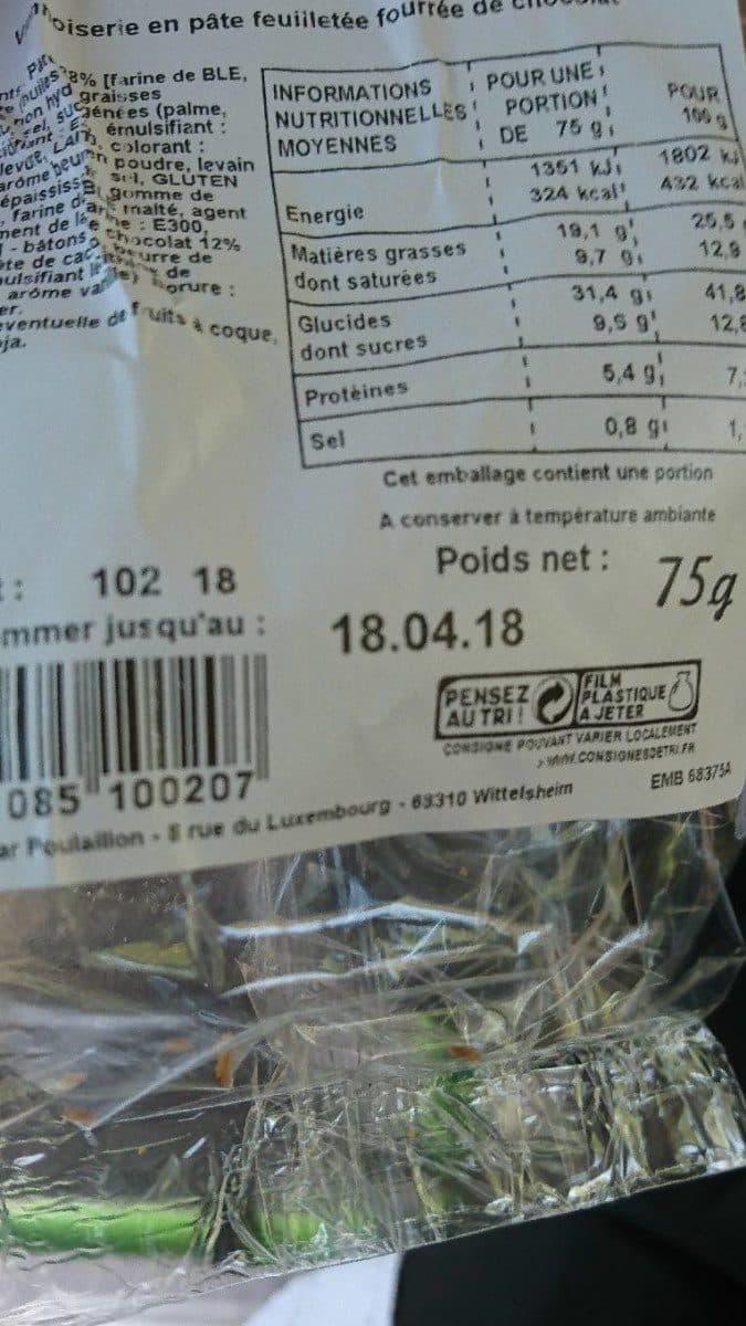 Poulaillon Petit pain chocolat packshot
