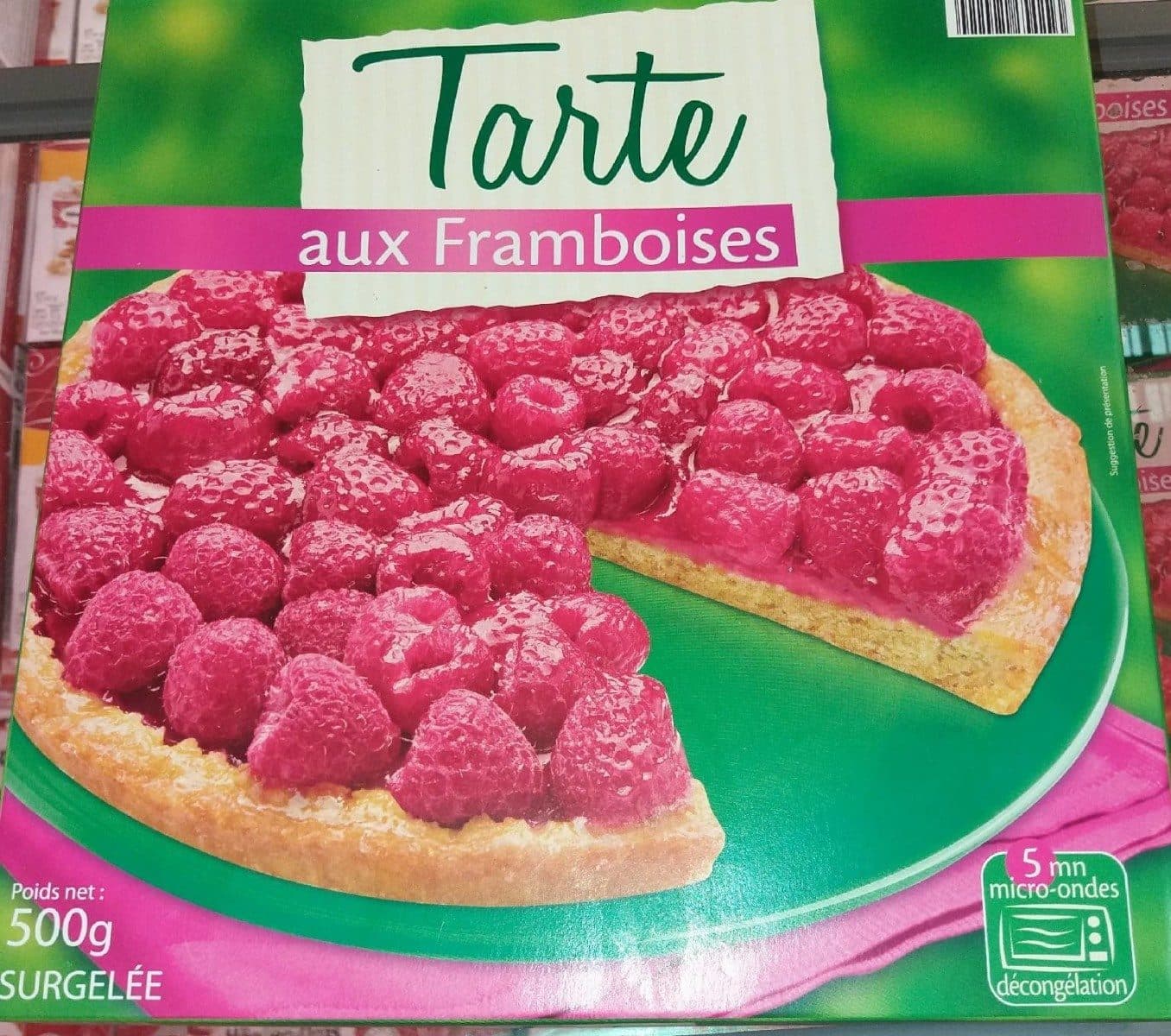 Open Food Facts Tarte aux framboises packshot