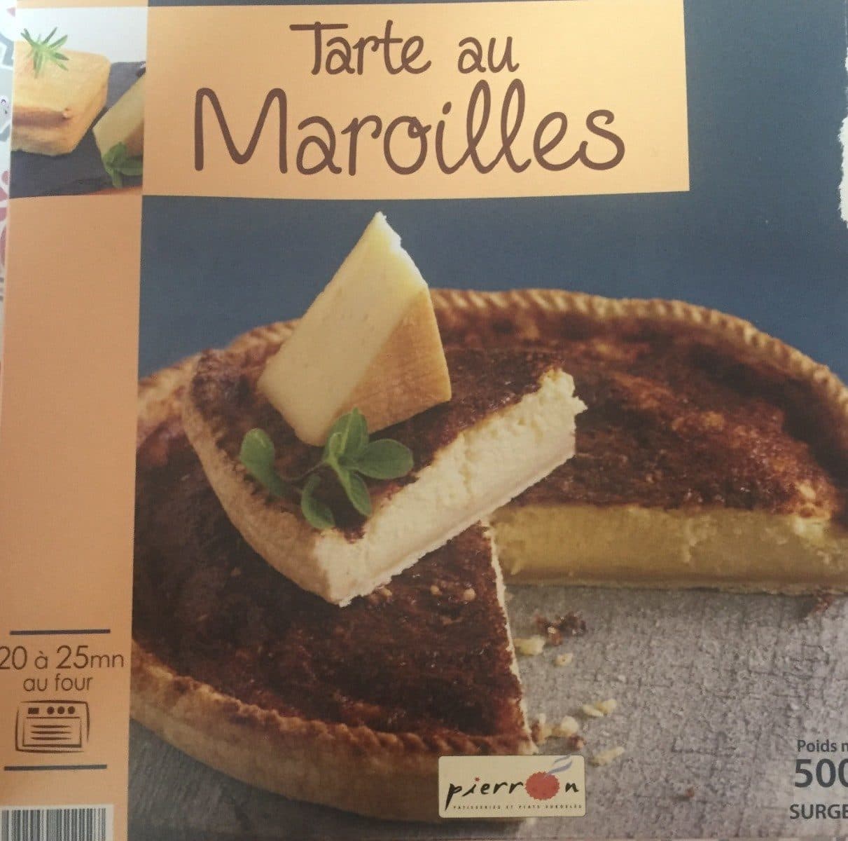 Pierron Tarte au maroilles packshot