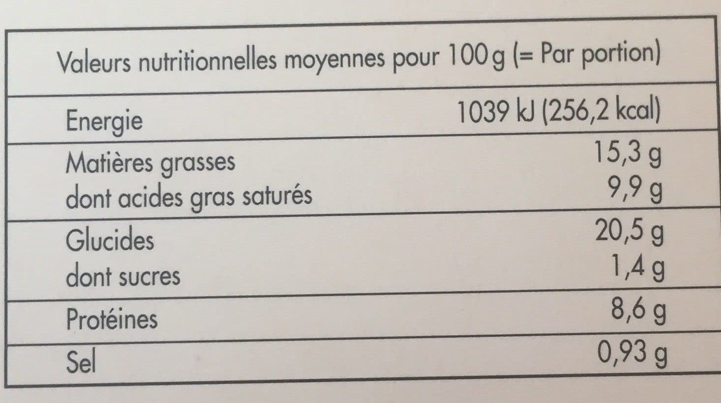 Pierron Tarte au maroilles packshot