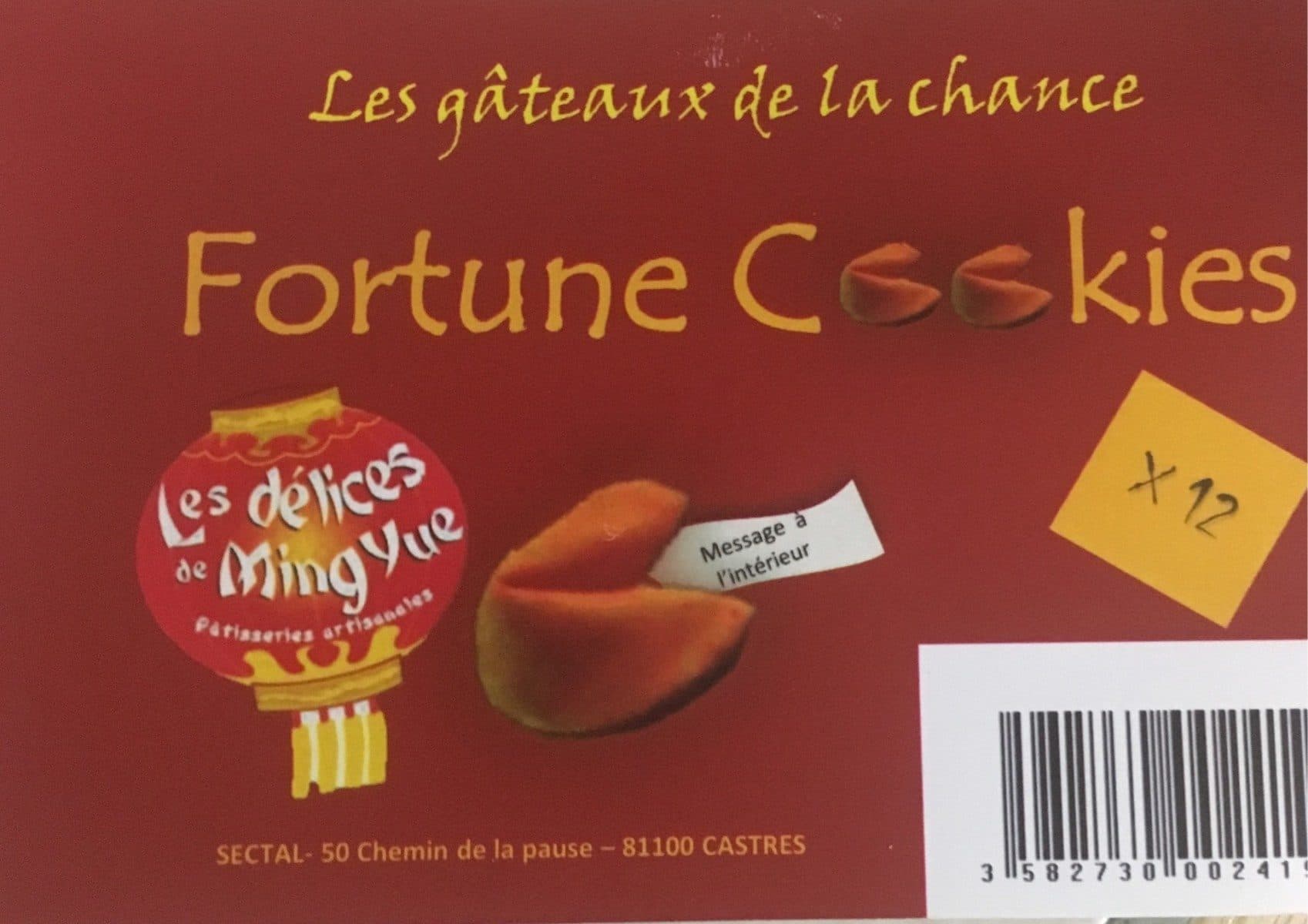 Les Délices de Ming Yue Gateaux de la chance packshot