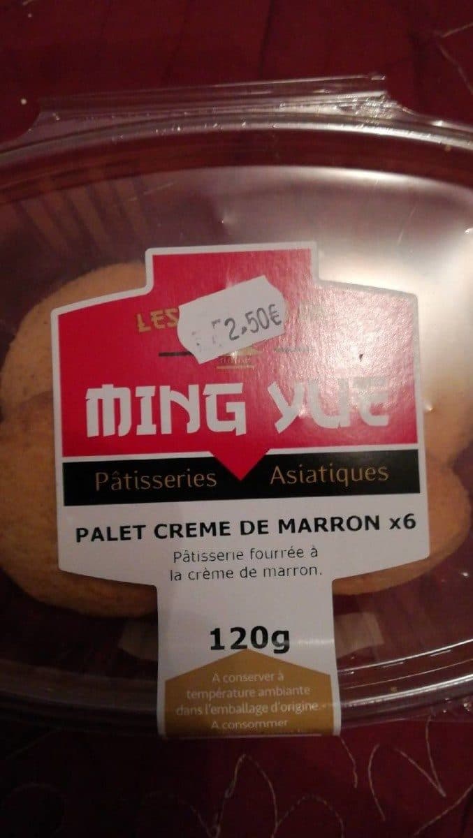 Ming Yue Biscuits palets crème de marron Les Délices Ming Yue packshot