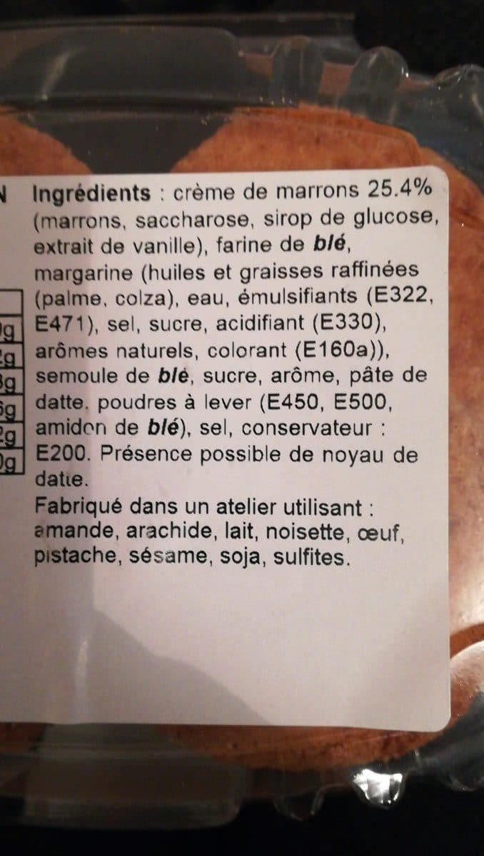 Ming Yue Biscuits palets crème de marron Les Délices Ming Yue packshot
