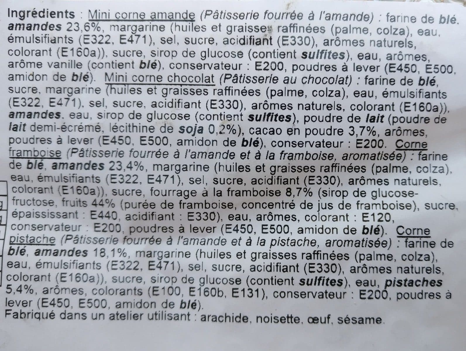 Open Food Facts Assortiment cornes de gazelle packshot
