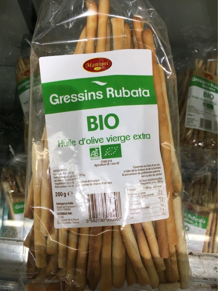 Open Food Facts Gressins Rubata packshot