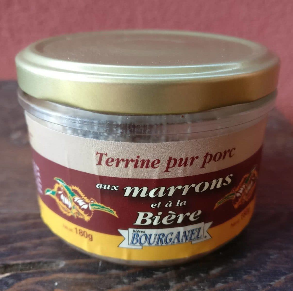 Bourganel Terrine pur porc aux marrons et à la bière packshot