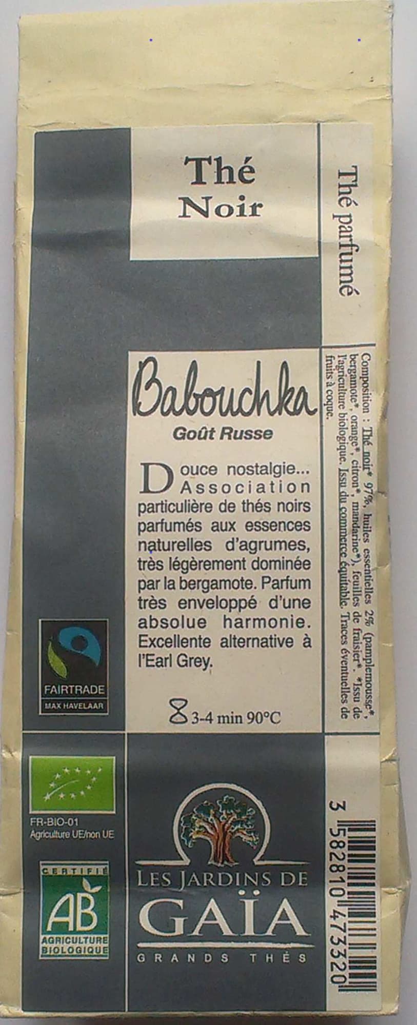 Les Jardins de Gaïa Thé noir Babouchka - Goût russe packshot