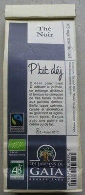 Les Jardins de Gaïa Thé Noir P'tit déj packshot
