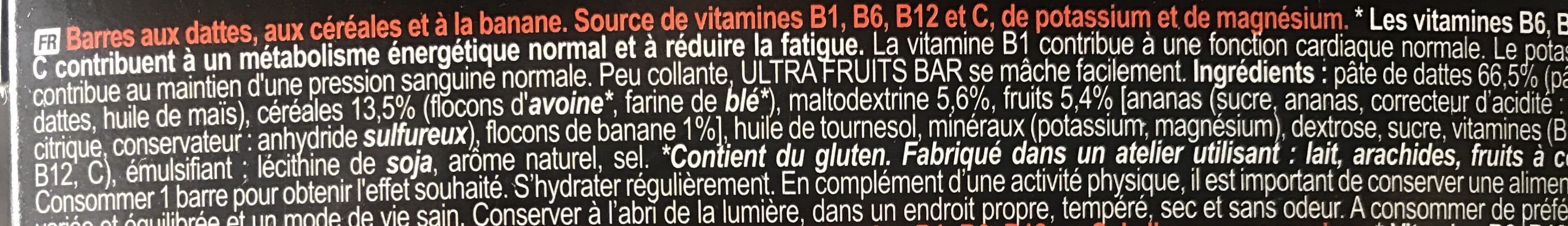 Aptonia Barres énergétiques aux dates, aux céréales, et à la banane packshot