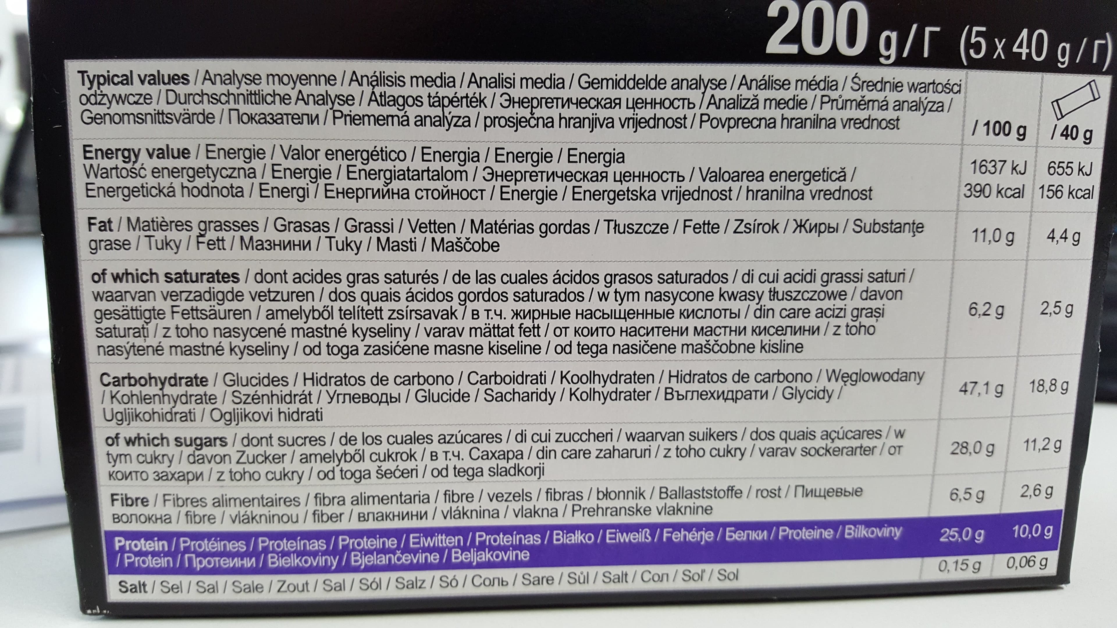 Aptonia Protein bars packshot