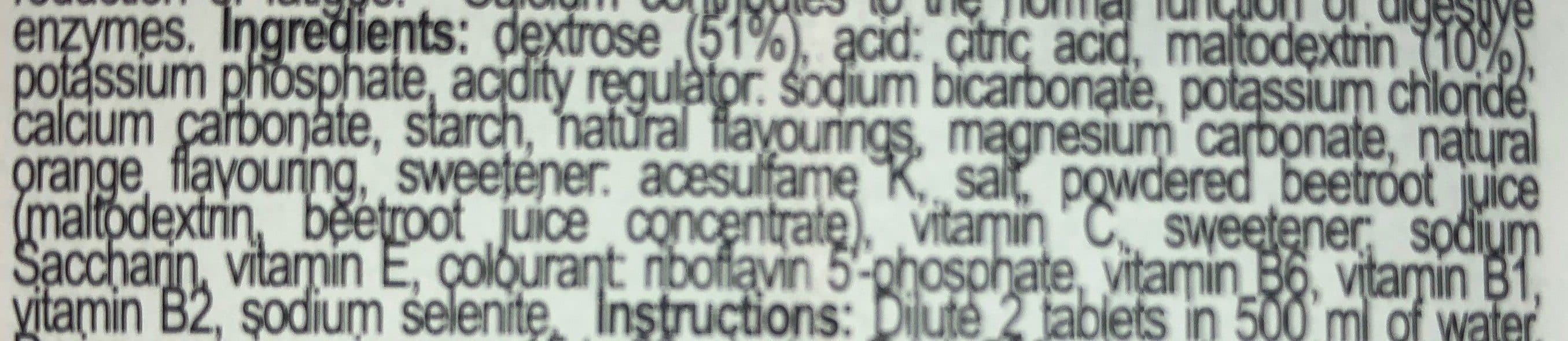 Aptonia Energy Drink Tabs Orange Flavor packshot