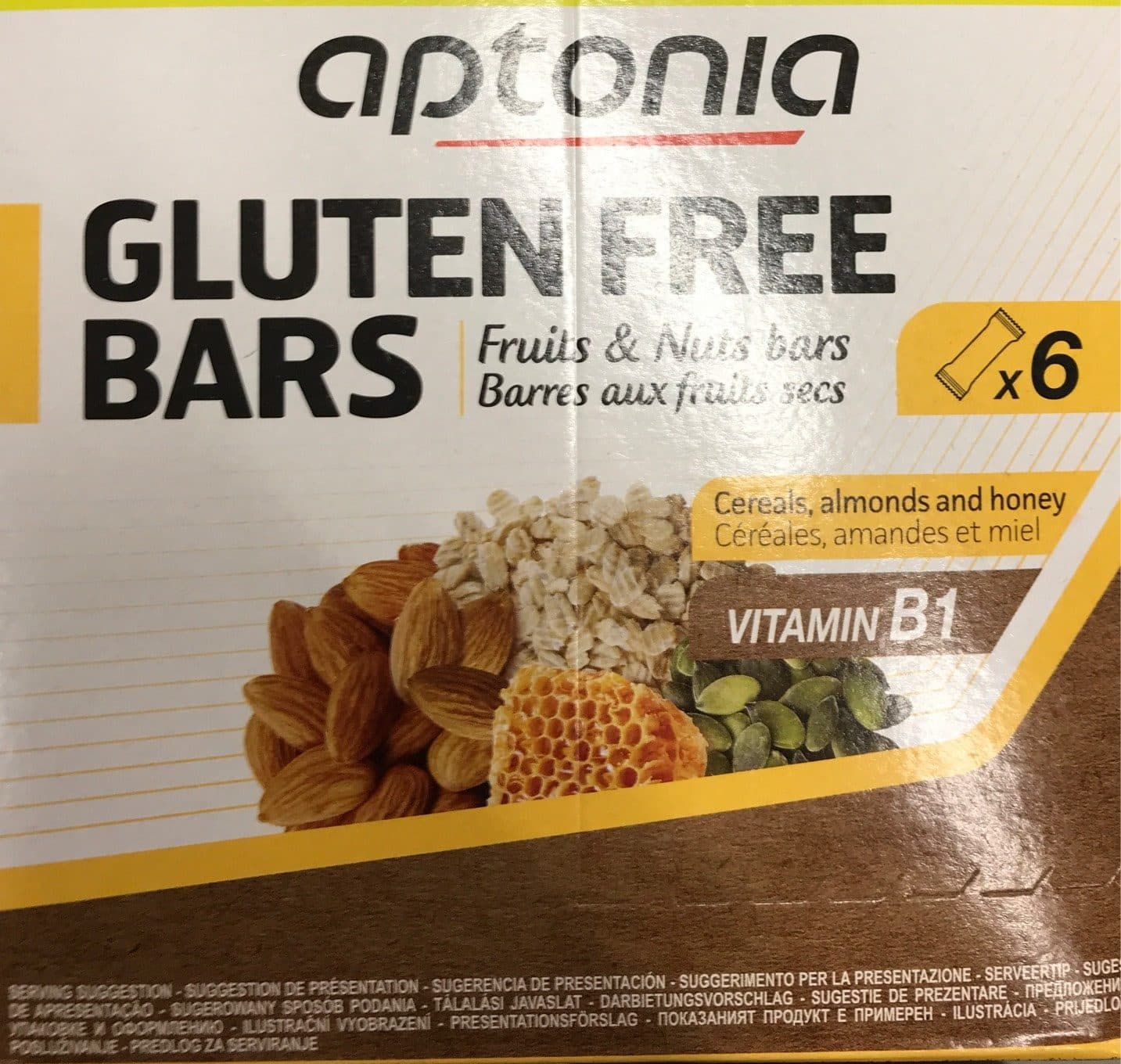 Aptonia Gluten free bars packshot