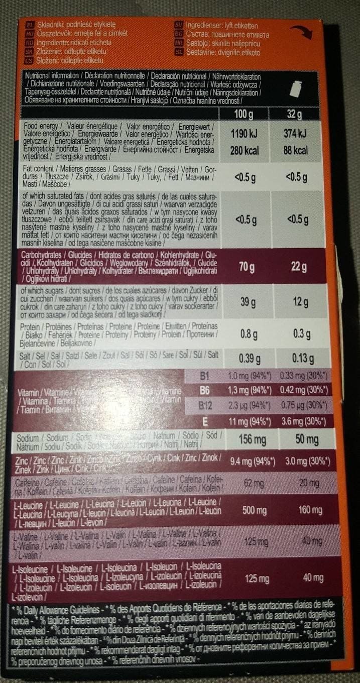 Aptonia Energy Gel (Long Distance) cassis packshot