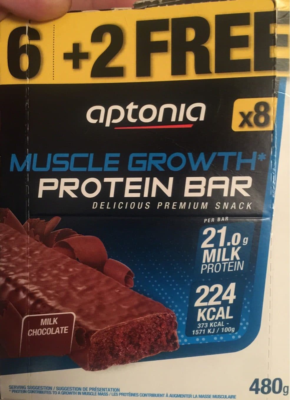 Aptonia Muscle Growth Protein Bar (Milk Chocolate) packshot