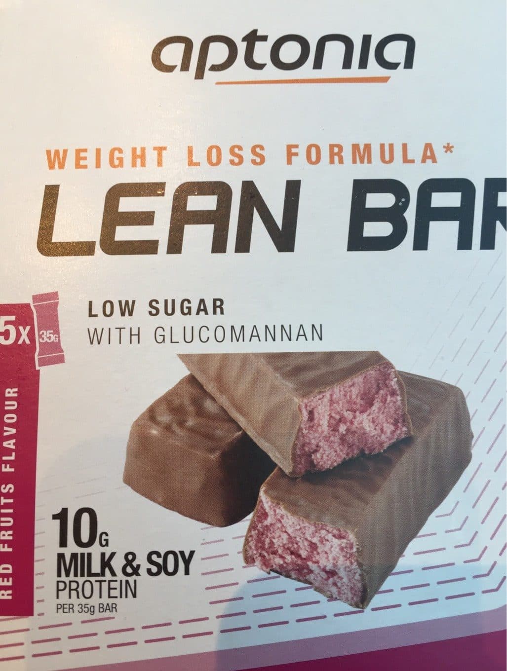 Aptonia Lean Bar, Red Fruits Flavour packshot