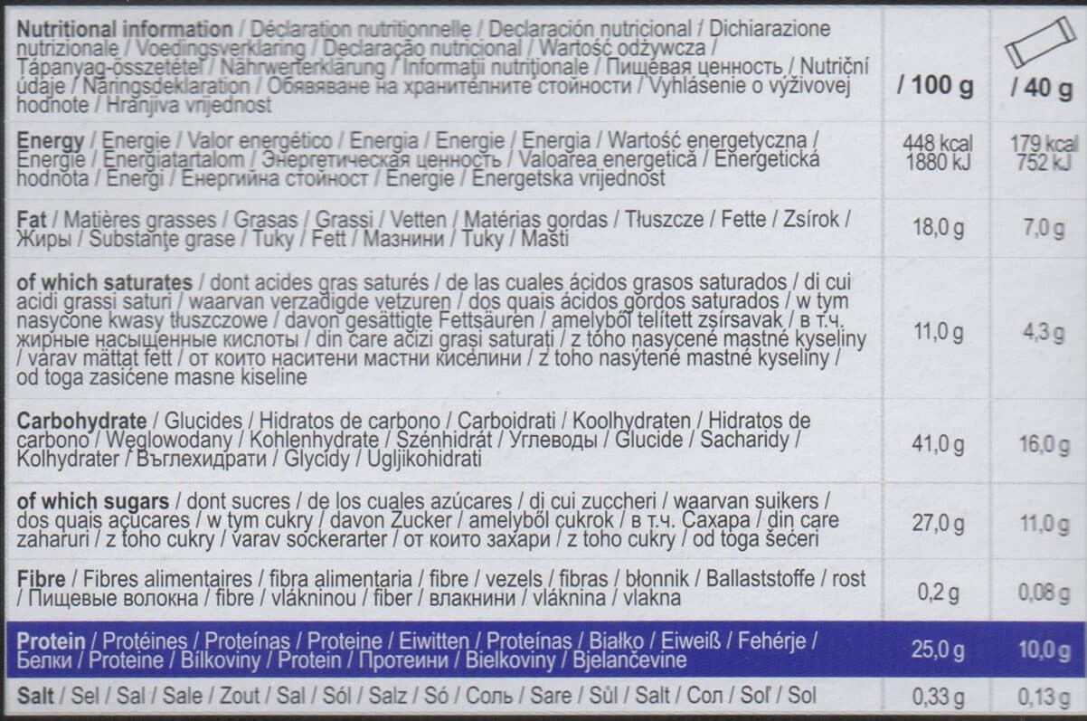 Aptonia after sport Protein Bar packshot
