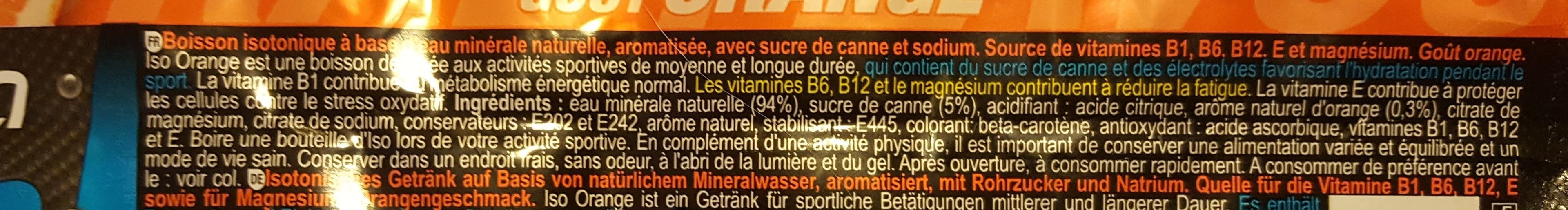 Aptonia ISO ready to drink goût orange packshot