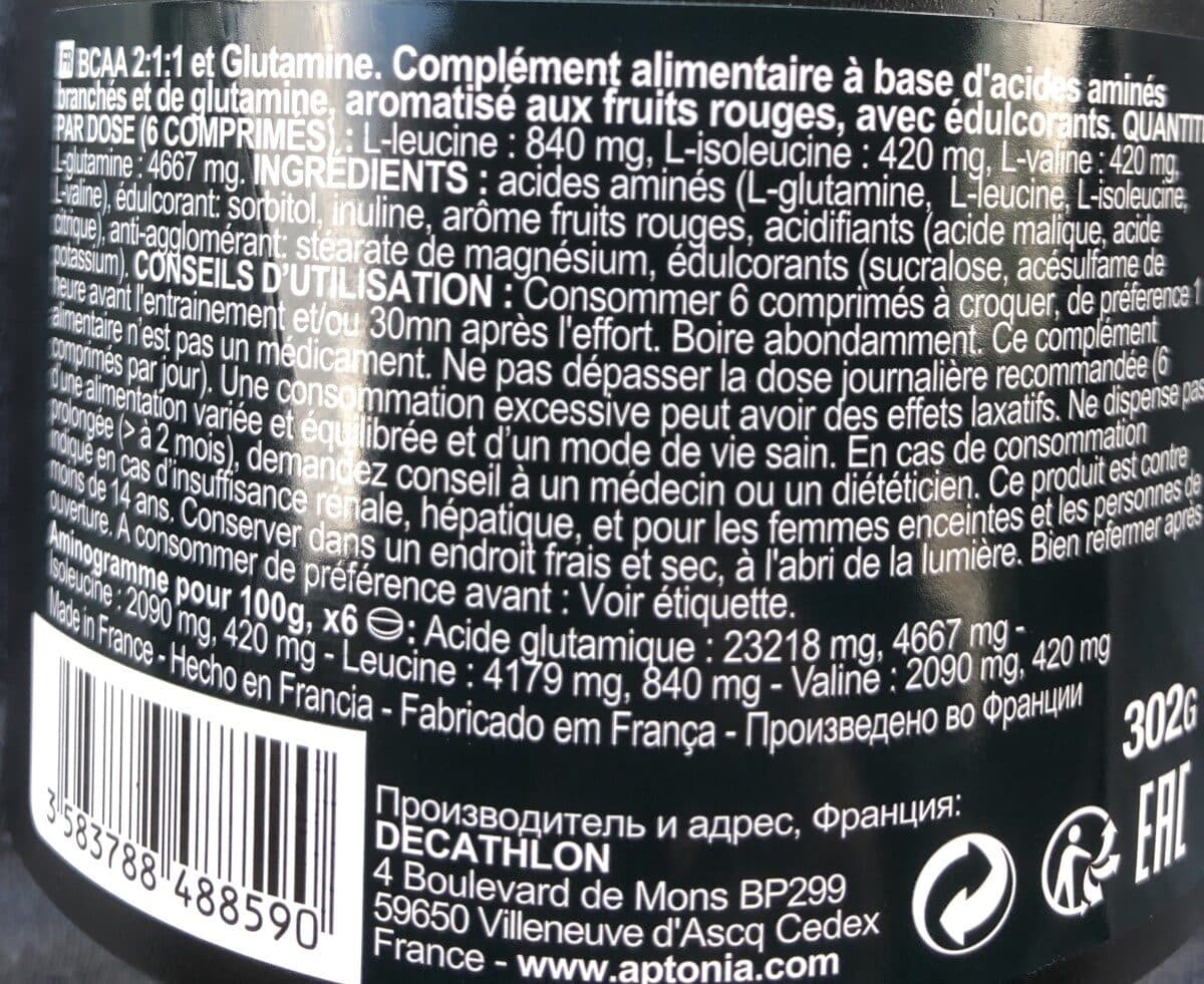 Décathlon BCAA packshot