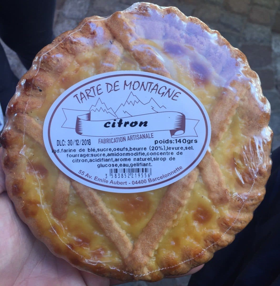 Délices de Montagne Tarte de Montagne Citron packshot