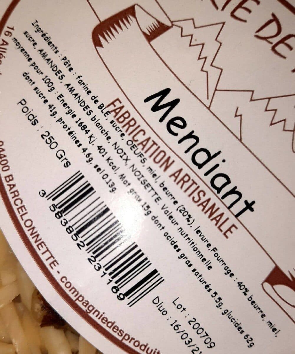 Délices de Montagne Tarte de montagne mendiant packshot