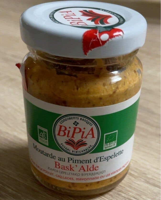 Bipia Bio Moutarde au pilent d espelette packshot