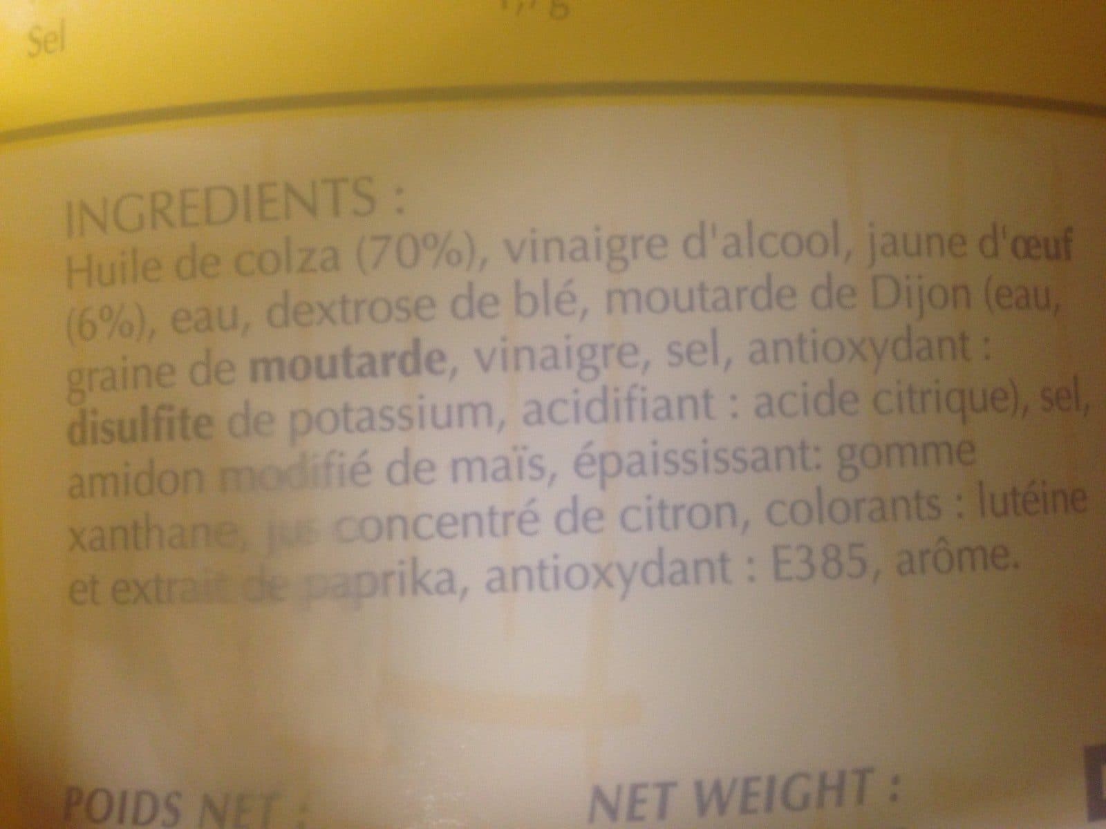 Open Food Facts Mayonnaise packshot