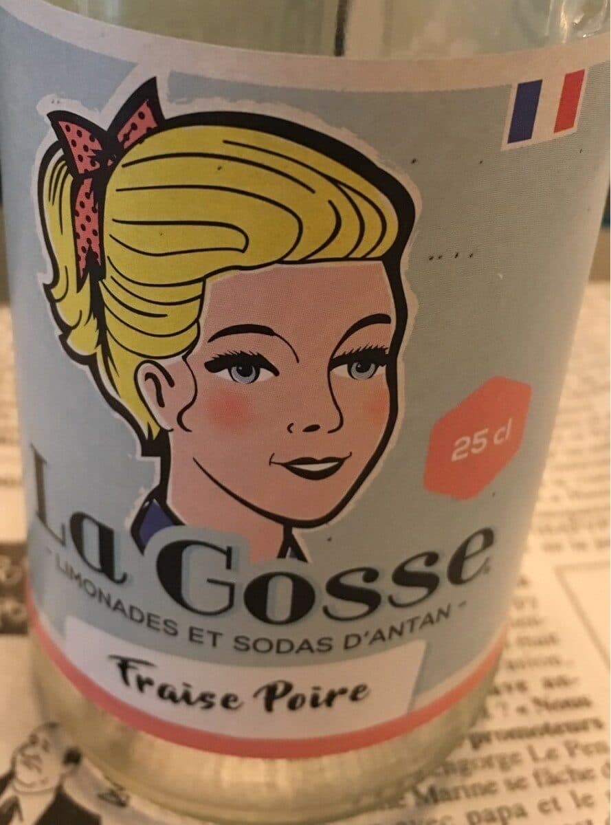La gosse Soda fraise poire packshot
