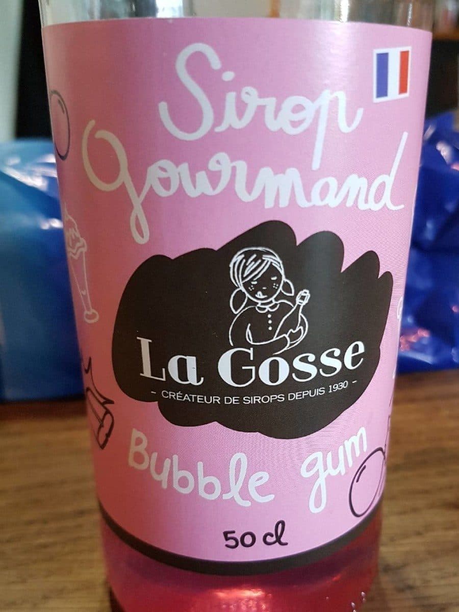 La Gosse Sirop gourmand bubble gum packshot