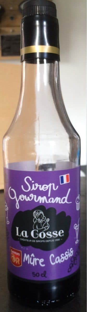 La Gosse Sirop Gourmand Mûre Cassis packshot