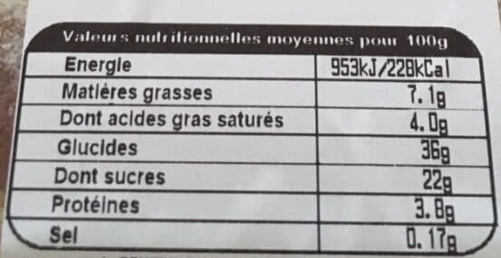 Open Food Facts Tarte normande 6 personnes packshot