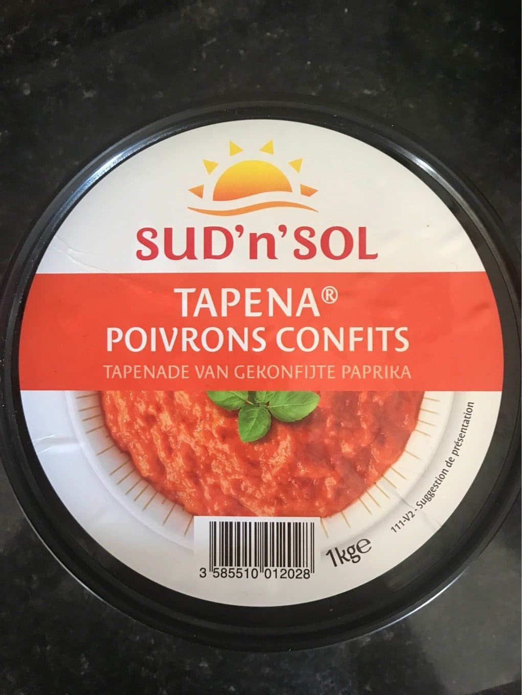 Sud'n'sol Tapena Poivron confits packshot