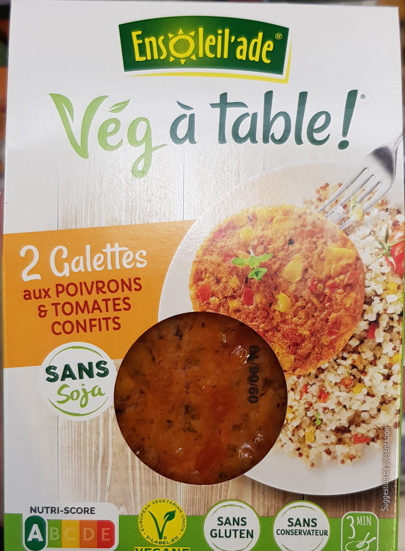 Les Ensoleil'ades Galettes Poivrons et tomates confits packshot