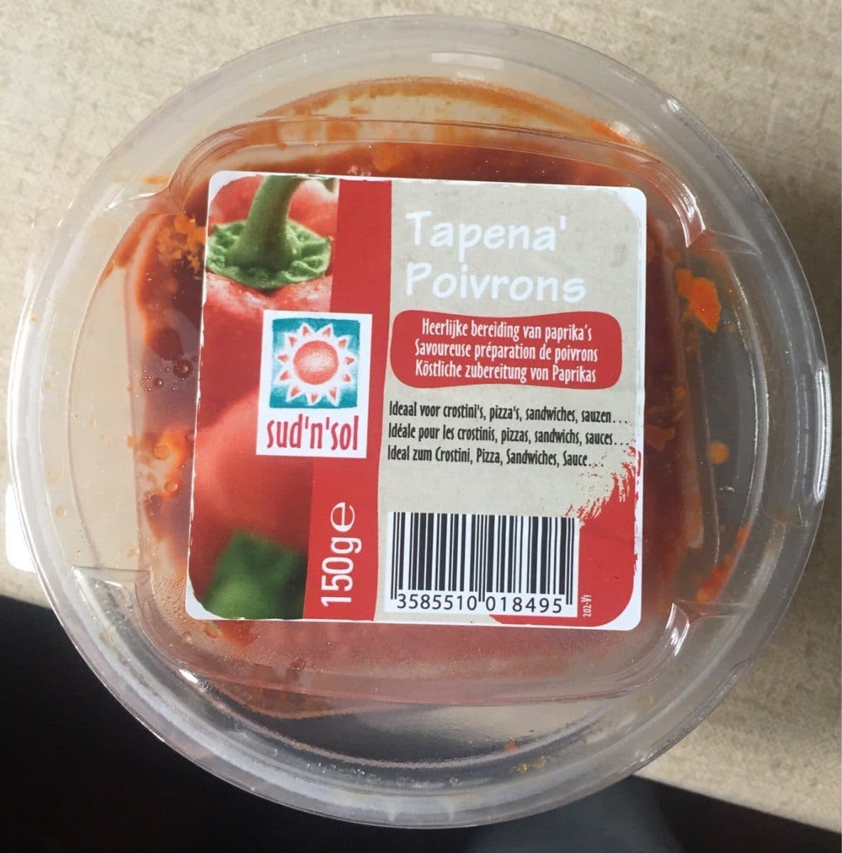 Sud'n'sol Tapena' Poivrons packshot