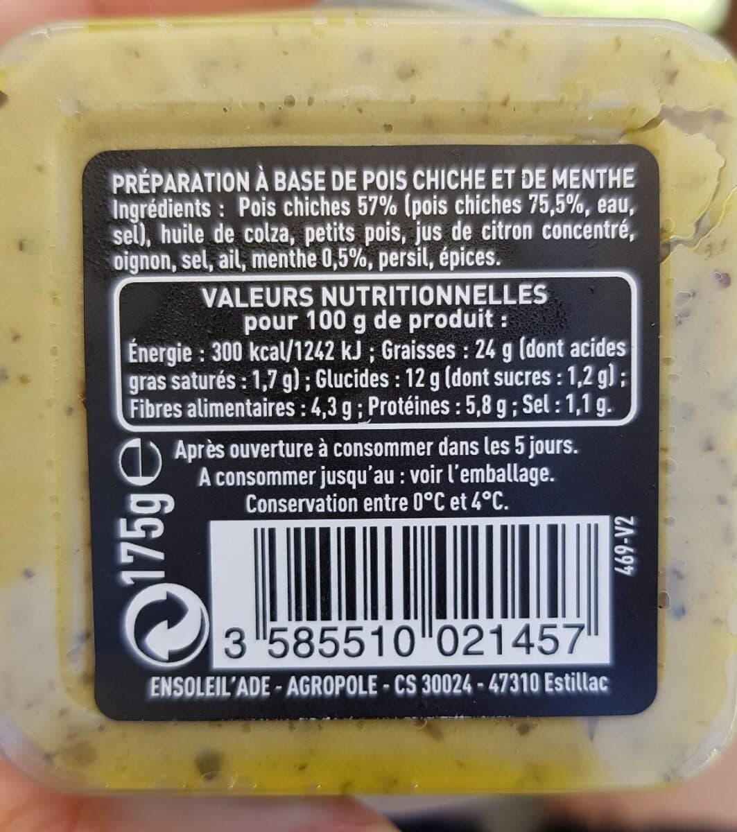 Ensoleil'Ade Houmous à la Menthe packshot