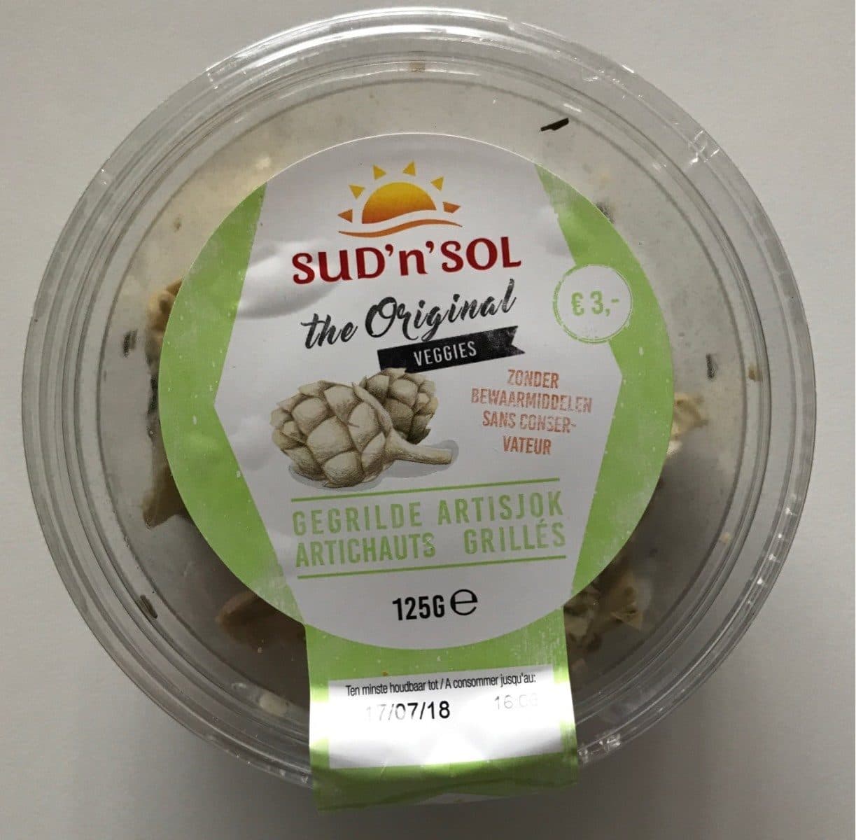 Sud'n'sol Artichauts grillés packshot