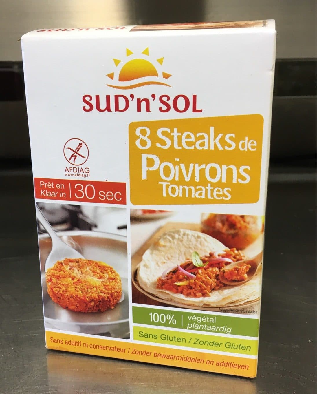 Sud’n’sol Steaks de poivrons tomates packshot