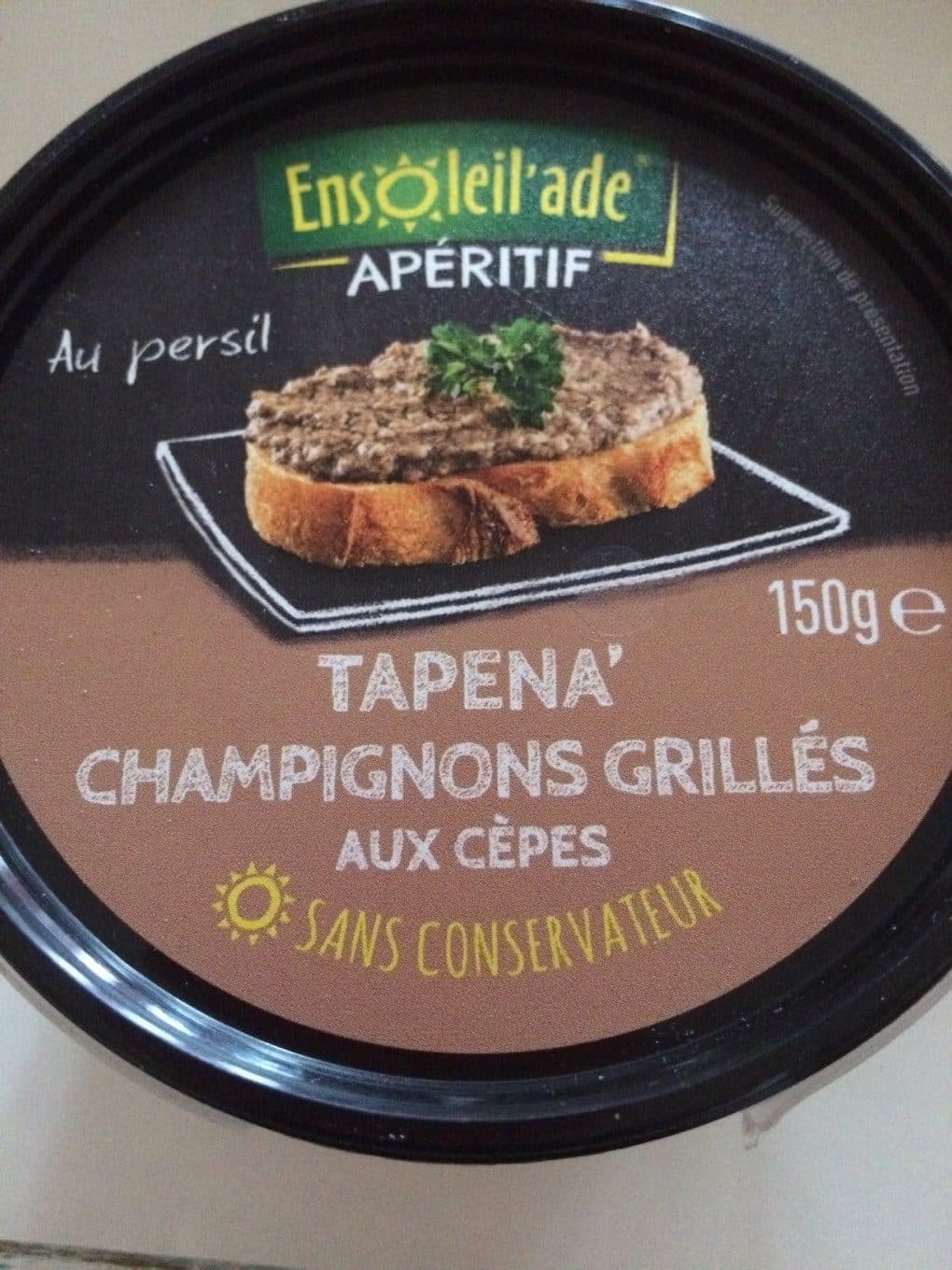 Ensoleil'ade Tapena' champignons grillés aux cèpes packshot