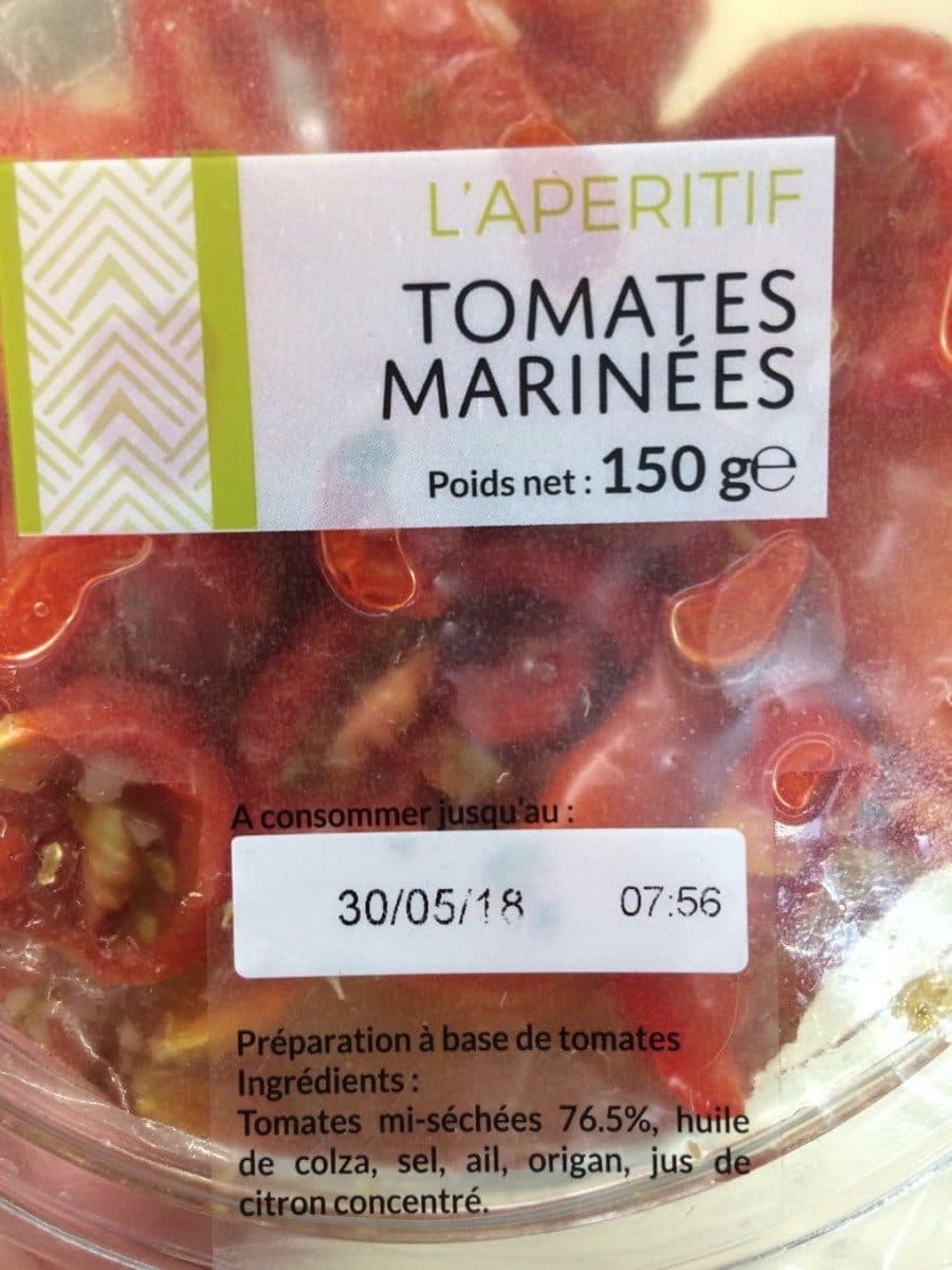 Open Food Facts L'apéritif Tomates Marinés packshot