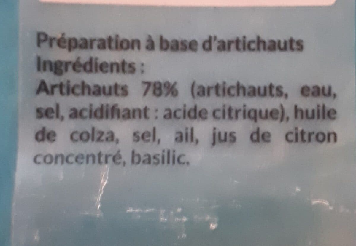 Open Food Facts Artichauts marinés packshot